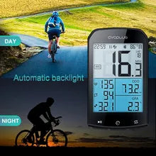 CYCPLUS M1 GPS Bike Computer 2.9 Inch LCD Display Waterproof Bicycle Tracker Speedometer and Odometer with Bike Computer Holder Z2